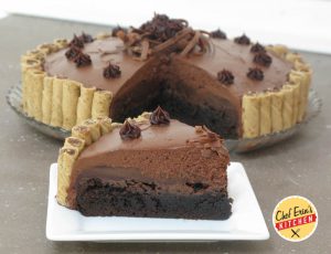 brownie truffle pie