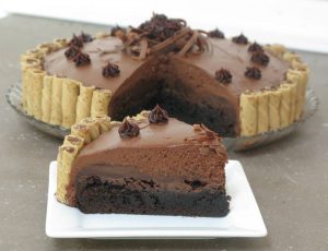 Brownie Truffle Pie