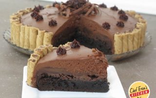 brownie truffle pie