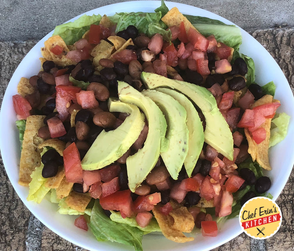 black bean taco salad