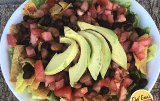 black bean taco salad