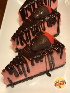chocolate covered strawberry cheesecake