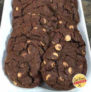double chocolate peanut butter cookies