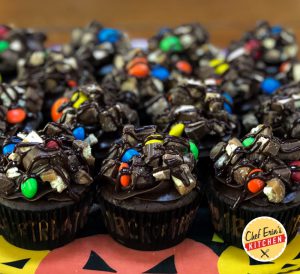 Halloween Candy Cupcakes