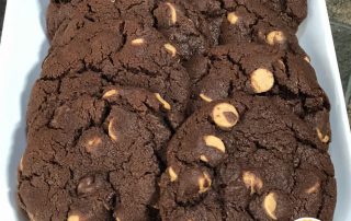 double chocolate peanut butter cookies