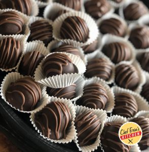 chocolate irish cream truffles