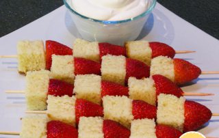 strawberry shortcake kabobs