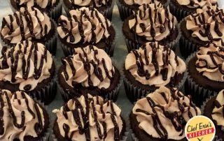 chocolate stout cupcakes with irish cream icing