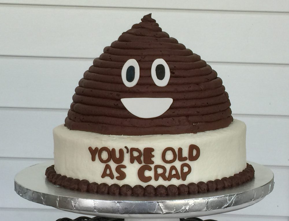 Poop Emoji Cake