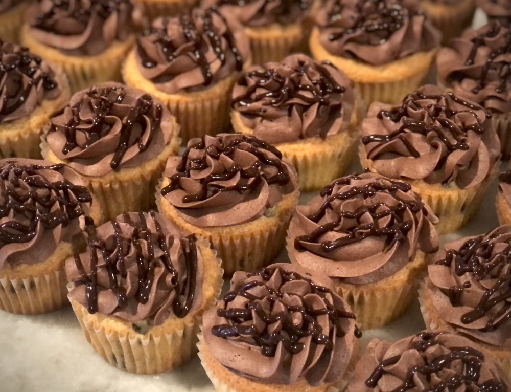 Chocolate Chip Irish Cream Cupcakes