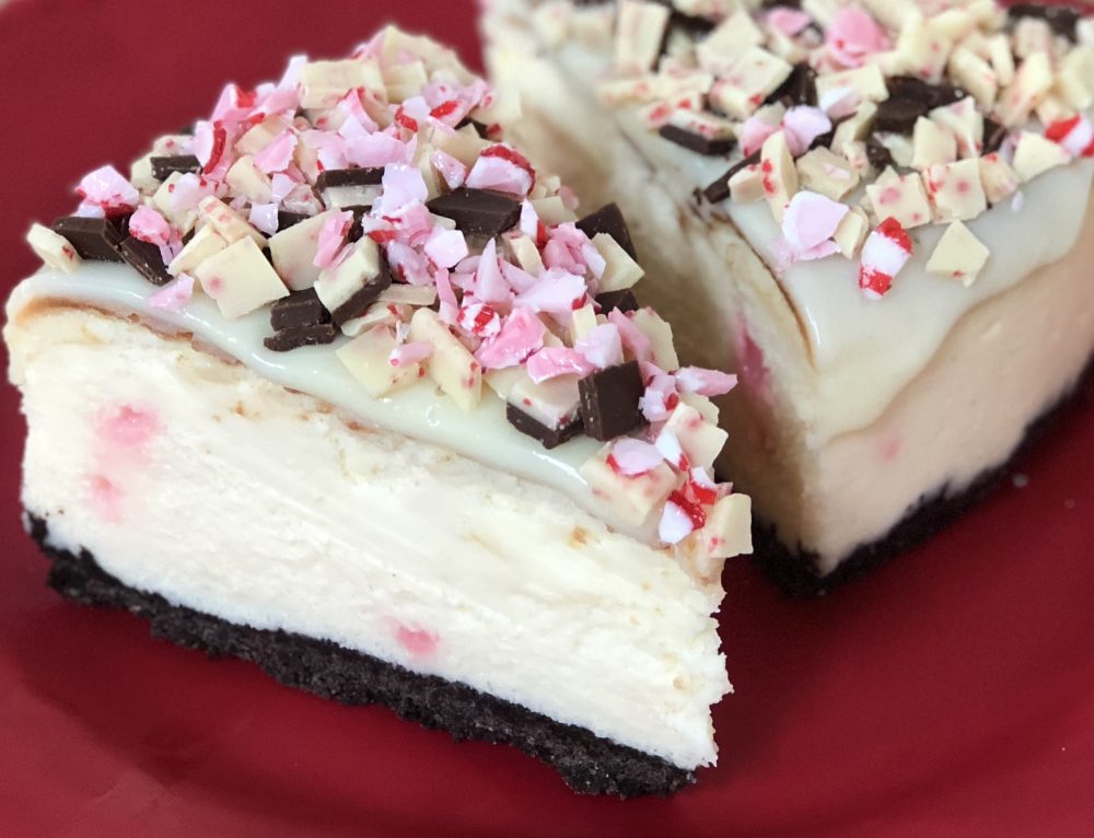 White Chocolate Peppermint Cheesecake