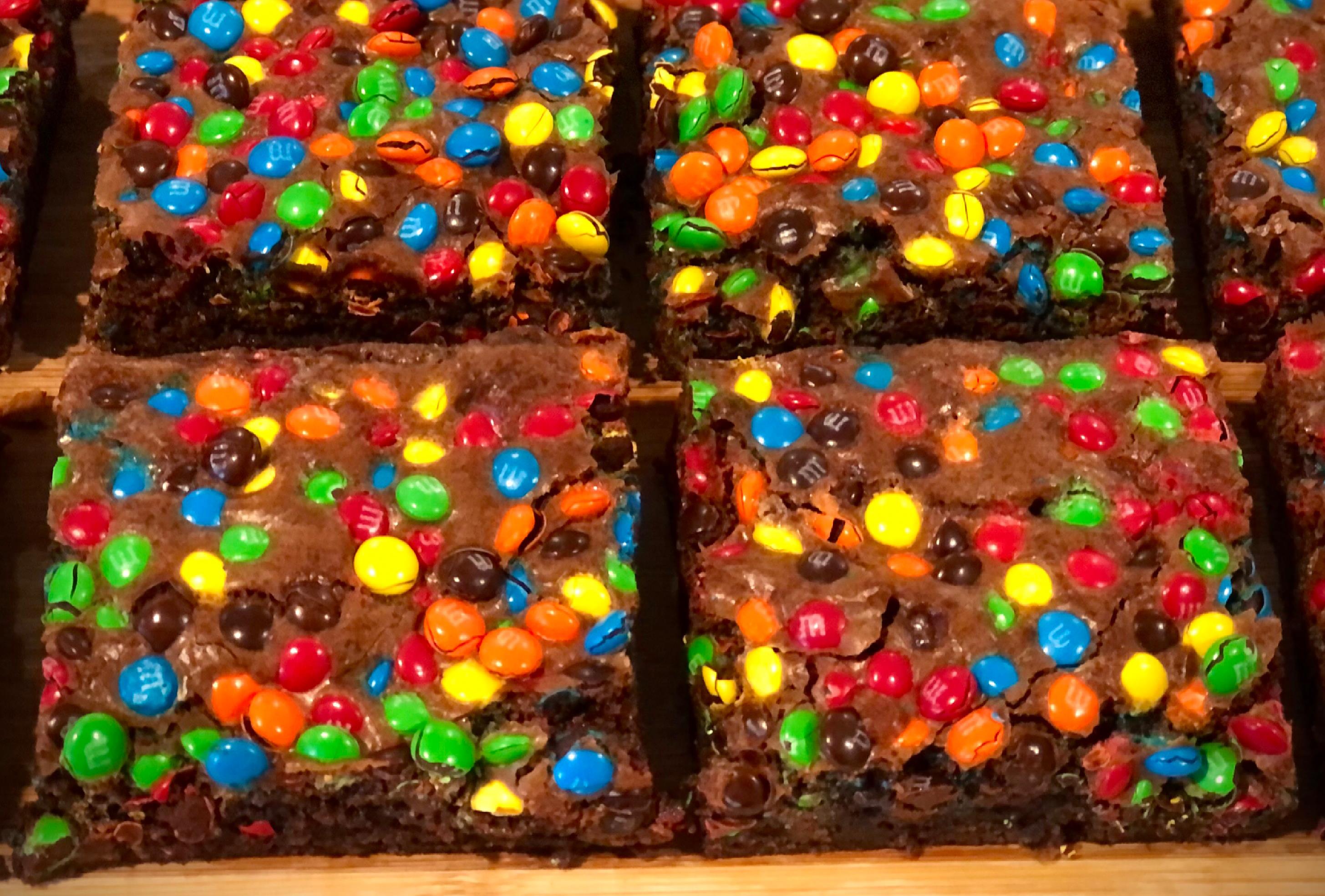 M&M Brownies  chef erin's kitchen